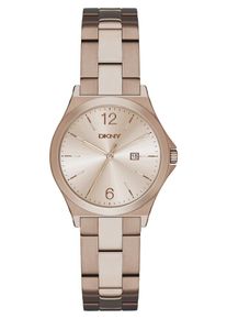 DKNY, Damen uhr 'Parsons', Beige / Dunkelbeige