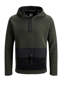 Jack & Jones JACK & JONES, Herren Sweatshirt, Dunkelgrün / Schwarz