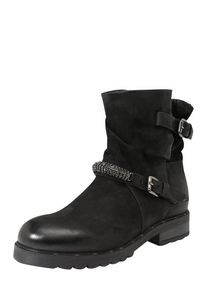 Mjus, Damen Bikerboots, Schwarz