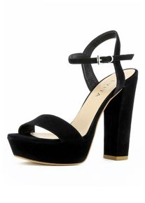Evita, Damen Sandalette, Schwarz