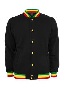 Urban Classics, Herren Sweatjacket, Gelb / Gr&uuml;n / Rot / Schwarz
