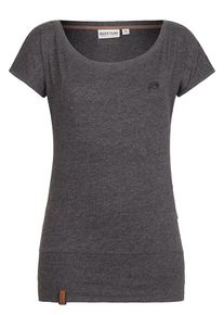 Naketano, Damen T-Shirt 'Wolle', Anthrazit