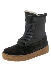 Marc O'Polo Marc O'Polo, Damen Schnürboots, Hellbraun / Schwarz