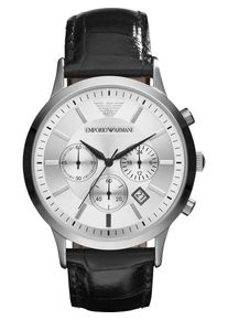 Emporio Armani, Herren Chronograph 'AR2432', Schwarz / Silber