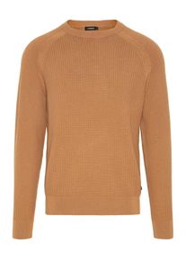 J. Lindeberg J.Lindeberg, Herren 'Randers' Small Structure Pullover, Hellbraun