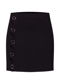 mint&berry Mint&berry, Damen Rock 'mini punto skirt w/ scallop & eyelets', Schwarz