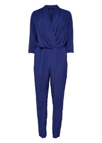 Only, Damen Wickel Jumpsuit, Blau