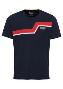 Barbour International, Herren T-Shirt 'Angle Tee', Navy / Rot