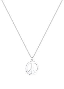 Elli, Damen Kette 'Peace-Zeichen', Silber