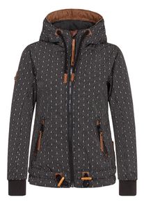 Naketano, Damen Jacket 'Gleitgelzeit', Braun / Schwarz