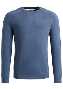 Khujo, Herren Pullover 'SLIM', Taubenblau / Grau / Rot