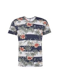 Key Largo, Herren Shirt 'MALIBU', Navy / Grasgrün / Weiß