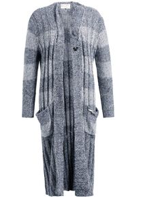 Khujo, Damen Strickjacke 'JAMKA', Blaumeliert / Graumeliert