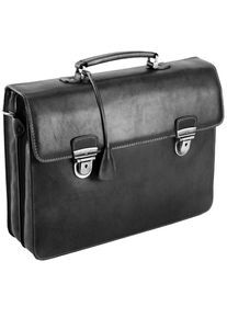 Picard, Herren Toscana Aktentasche Leder 43 cm, Schwarz