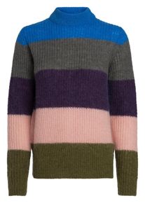 Pieces, Damen Pullover, Blau / Dunkelgrau / Oliv / Dunkellila / Rosa