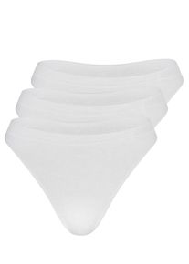 Sassa Mode Sassa, Damen String 'Just Easy', Wei&szlig;