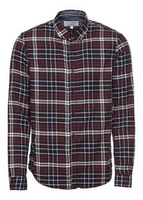Tom Tailor Denim, Herren Collegeshirt, Blau / Weinrot / Weiß
