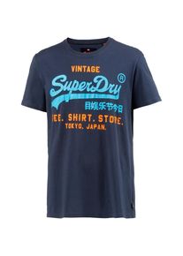 Superdry, Herren Printshirt , Marine