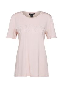 DKNY, Damen Shirt 'PEARL LOGO', Rosa
