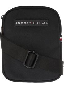 Tommy Hilfiger, Herren Umhängetasche 'TOMMY COMPACT', Rot / Schwarz / Weiß