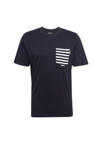 Carhartt Work In Progress Carhartt WIP, Herren T-Shirt 'Contrast Pocket', Navy / Weiß