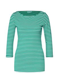 armedangels, Damen Shirt 'DALENAA STRIPES', Grün / Weiß