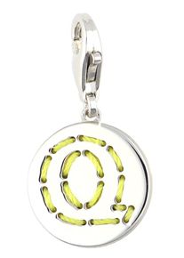 Esprit, Damen Charm Letter Q, Gelb / Silber