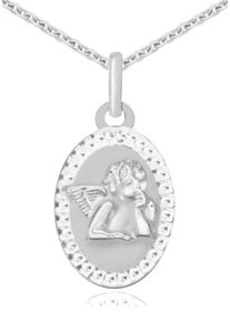 Firetti, Damen Kette mit Anhänger »Schutzengel«, Silber