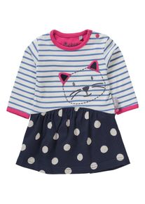 Sigikid, Mädchen Kleid, Navy / Pink / Weiß