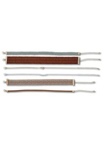 J. JAYZ, Damen Ketten-Set 'L18007', Grau / Dunkelrot