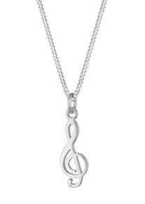 Elli, Damen Halskette 'Notenschlüssel', Silber