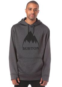 Burton, Herren Kapuzenpullover 'Oak', Dunkelgrau / Schwarz