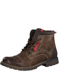 s.Oliver RED LABEL, Herren Schnürstiefel, Kastanienbraun / Rotmeliert