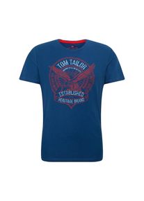 Tom Tailor, Herren Shirt, Royalblau / Rot / Weiß