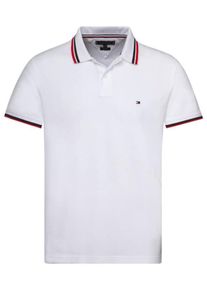Tommy Hilfiger, Herren Poloshirt '»WCC SOLID', Rot / Schwarz / Naturweiß