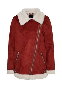 New Look, Damen Jacke 'FUR LINED AVIATOR', Rot