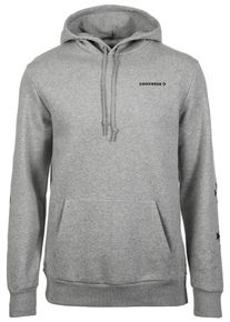 Converse, Herren Kapuzenpullover, Graumeliert / Schwarz