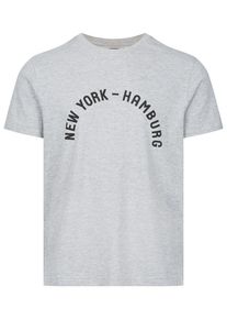 H.I.S. HIS JEANS, Herren T-Shirt, Hellgrau