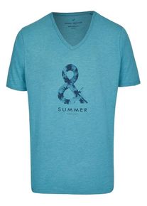 Daniel Hechter, Herren T-Shirt, Türkis / Dunkelblau