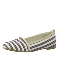 Tamaris, Damen Espadrilles, Blau / Weiß