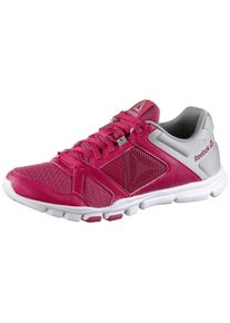 Reebok, Damen Sportschuh 'Yourflex Trainette 10 MT', Hellgrau / Dunkelpink / Rot