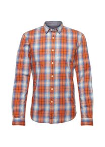 Tom Tailor Denim, Herren Hemd, Blau / Hellblau / Dunkelorange / Weiß
