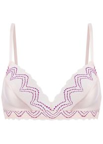 Palmers, Damen BH 'SUMMER LACE BH Triangel', Neonlila / Perlweiß