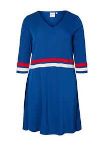 JUNAROSE, Damen Kleid, Blau / Rot / Weiß