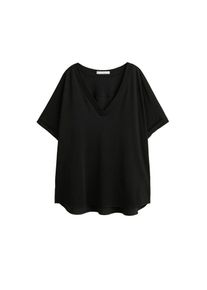 Violeta by Mango, Damen T-shirt 'Salsa4', Schwarz