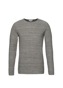 Nowadays, Herren Pullover 'RH structur', Graumeliert