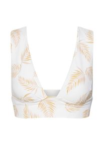 Billabong, Damen Bikinitop 'dos palmas plunge', Gelb / Weiß