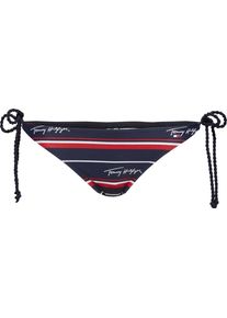 Tommy Hilfiger, Damen Bikinihose, Navy / Rot / Weiß
