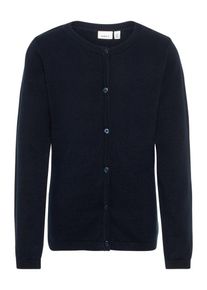 name it, M&auml;dchen Strickjacke 'NITVAMINICA', Ultramarinblau