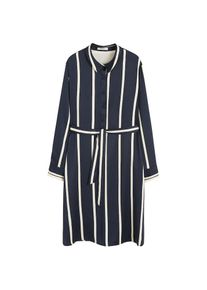 Violeta by Mango, Damen Kleid 'Anabel', Ultramarinblau / Weiß